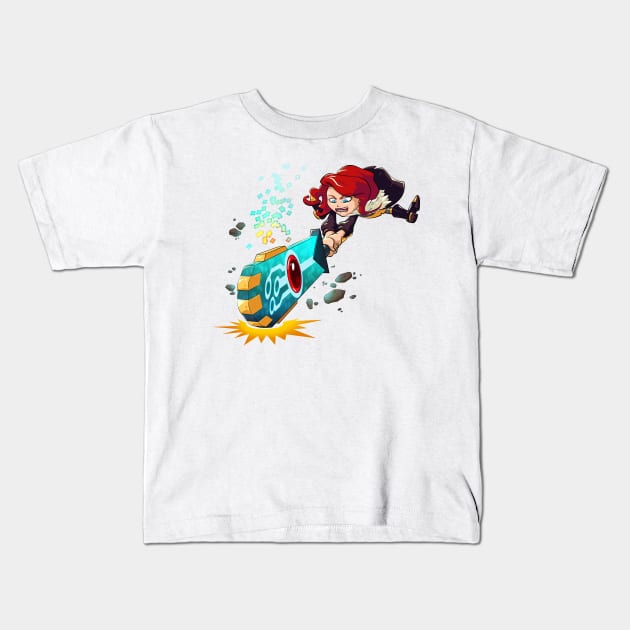 Red Smash Kids T-Shirt by kdot876